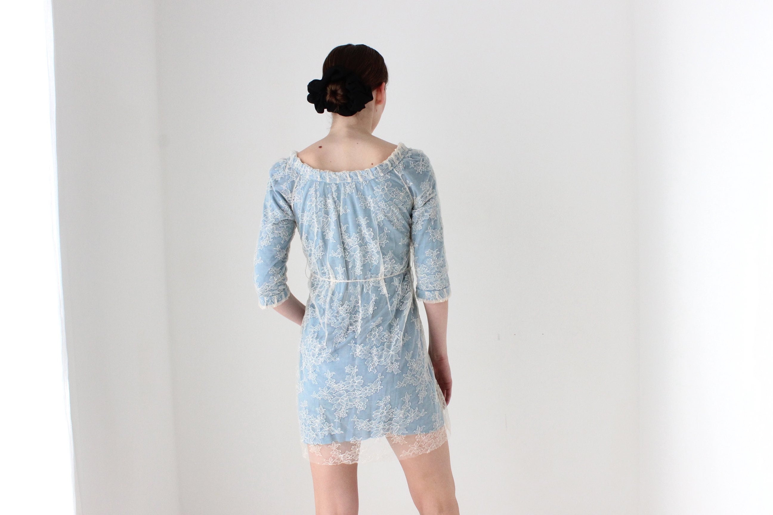 BALLETCORE Romantic Y2K Marc Jacobs Lace Babydoll Mini Dress