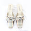 BALLETCORE 90s Olivia Rose Tal Leather & Silk Courtier Mules ~ Euro 40