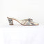 BALLETCORE 90s Olivia Rose Tal Leather & Silk Courtier Mules ~ Euro 40