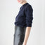 BALLETCORE 90s Navy Blue Soft Wool Cropped Sweater