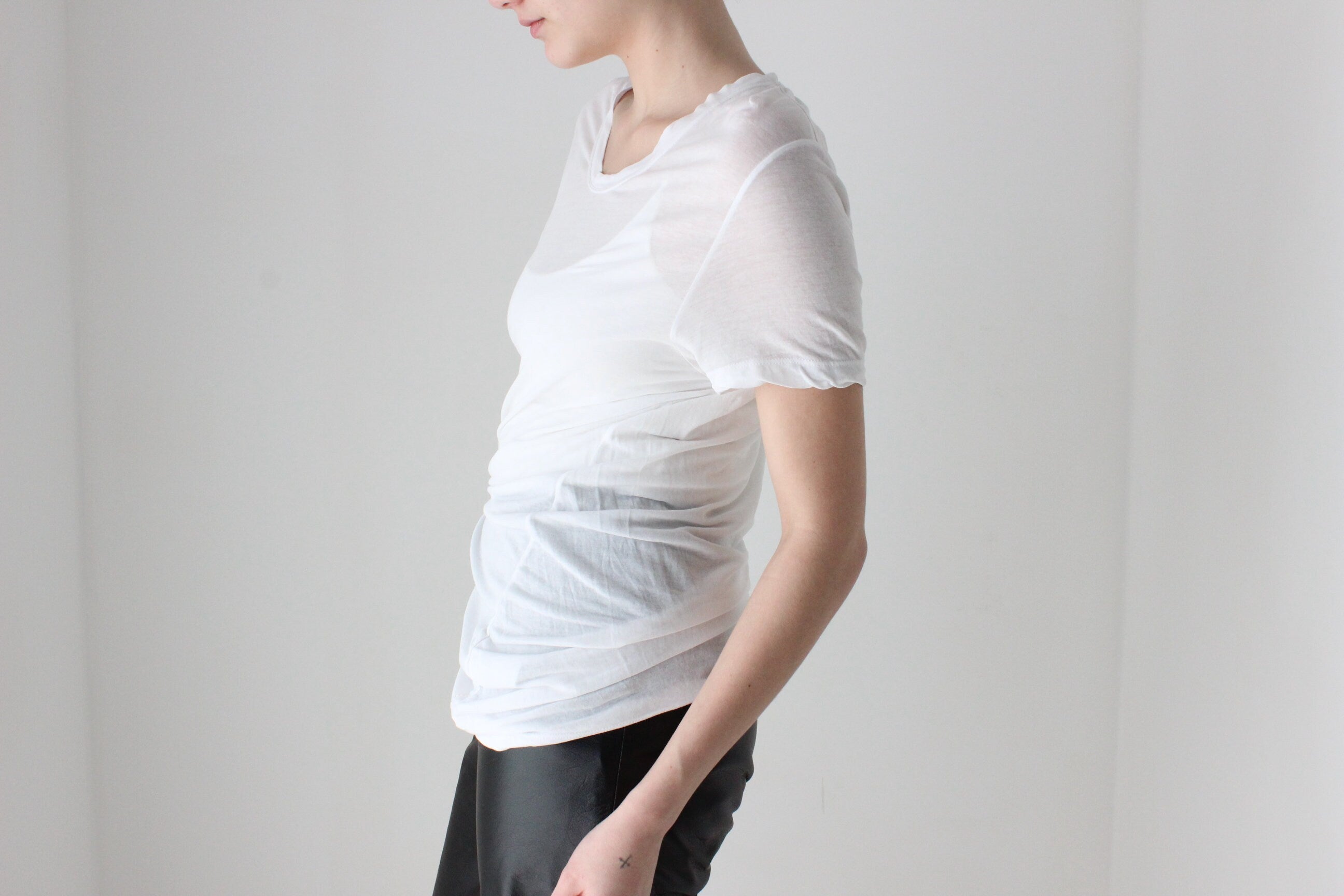 BALLETCORE Y2K Esprit Tissue Thin Crew Neck Tee