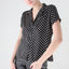 90s Satin Polkadot Boxy Blouse