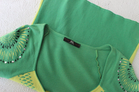 MADE IN ITALY Y2K Lemon Lime Knit Top