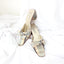 BALLETCORE 90s Olivia Rose Tal Leather & Silk Courtier Mules ~ Euro 40
