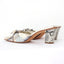 BALLETCORE 90s Olivia Rose Tal Leather & Silk Courtier Mules ~ Euro 40