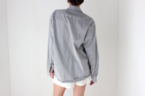 90s Relaxed Striped Oversized Shirt