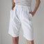 90s Esprit White Cotton Longer Length "Mom" Shorts