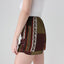 Y2K Patchwork Print Stretch Waist Relaxed Shorts
