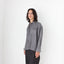 80s PURE SILK Double Pocket Long Sleeve Shirt in Grey