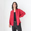 80s PURE SILK Double Pocket Long Sleeve Shirt in Red
