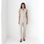 90s Minimal Beige Linen Waistcoat & Trouser Set
