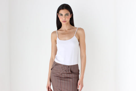 Y2K Pastel Staple Stretch Spaghetti Strap Tank