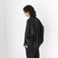 Perfect 80s Pure Silk Minimal Black Classic Bomber