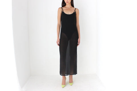 90s Gianfranco Ferre Relaxed Gauze Slip Dress