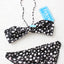 70s Italian Vintage [With Tags] Black & White Polka Dot Bikini