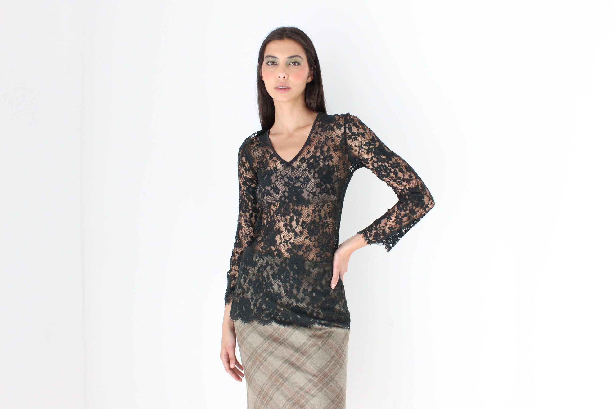 90s French Lace Top by Un Deux Trois