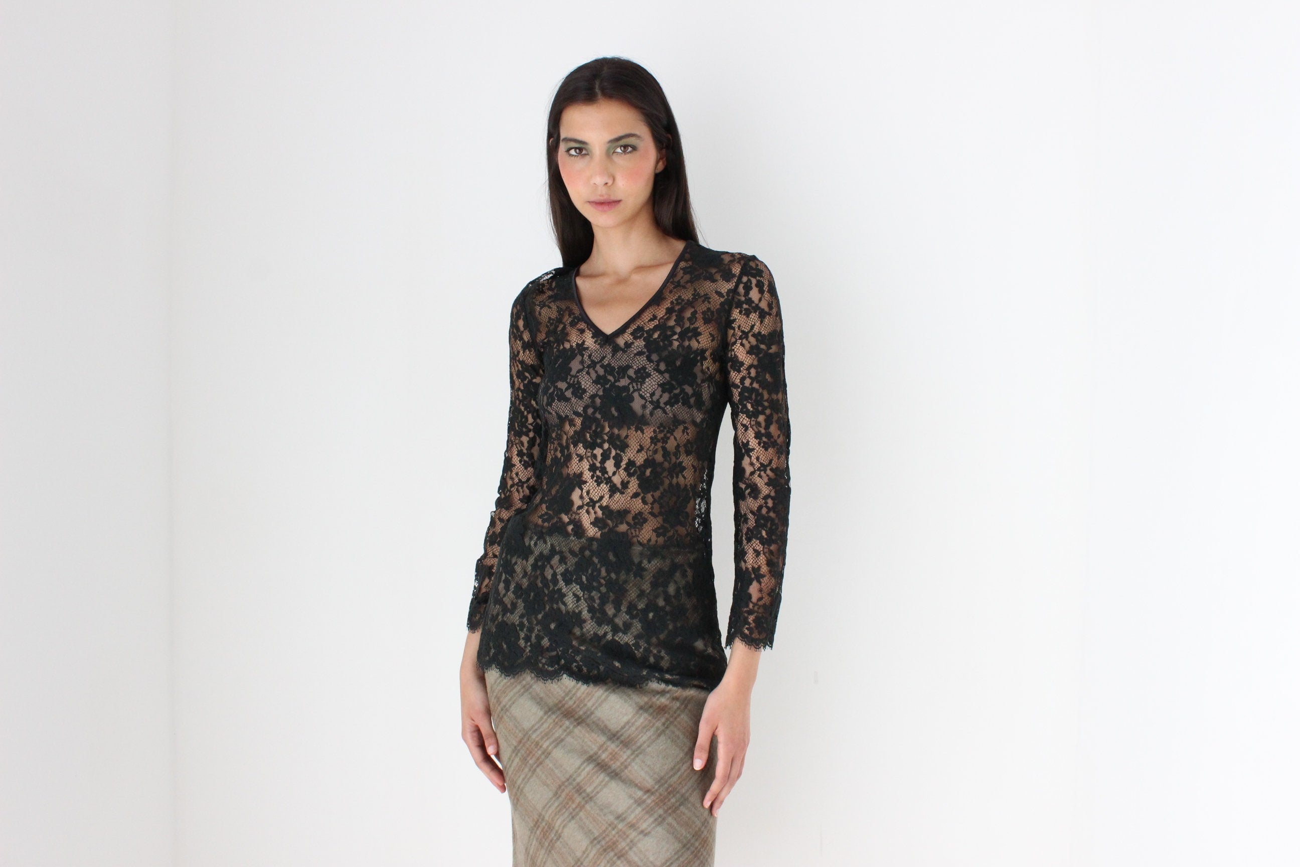 90s French Lace Top by Un Deux Trois