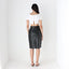Minimal 80s Leather Pencil Skirt by Bruno Valli, Made in Italy