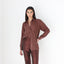 90s Pure Silk Chocolate Relaxed Shirt