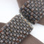 Y2K Chocolate Canvas & Sequin Kitten Heel Sandals ~ Euro 38