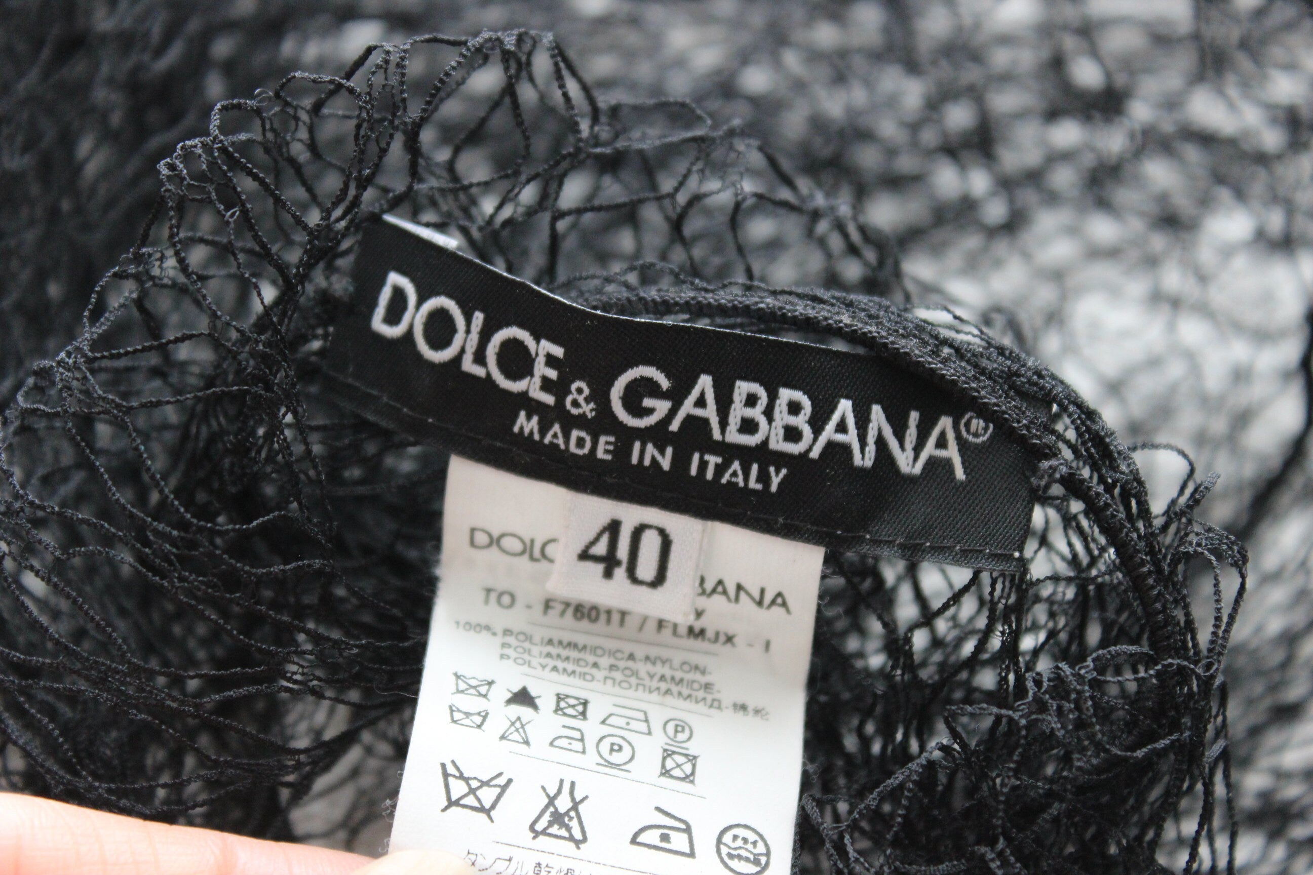 90s DOLCE & GABBANA Highly Collectible Sheer Fishnet Top
