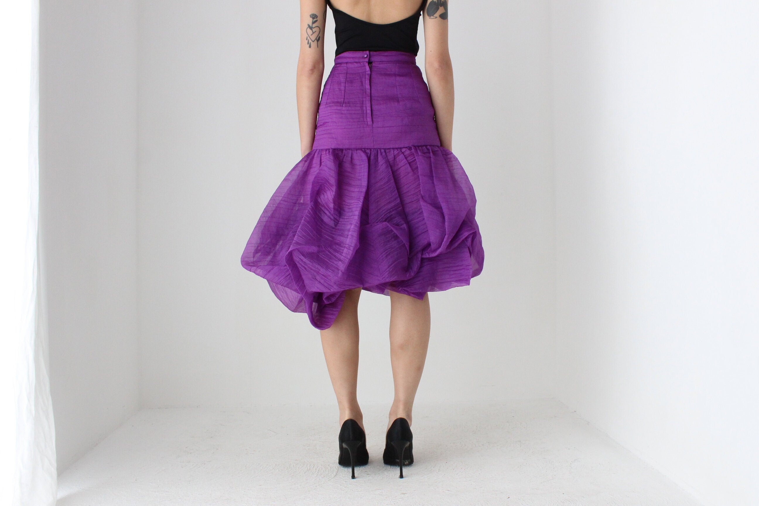 INSANE 80s 'Harry Who' Sculptural Puff Bubble Skirt