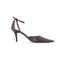 Vintage Spanish Y2K Chocolate Leather Pointed Toe Heels ~ Euro 39