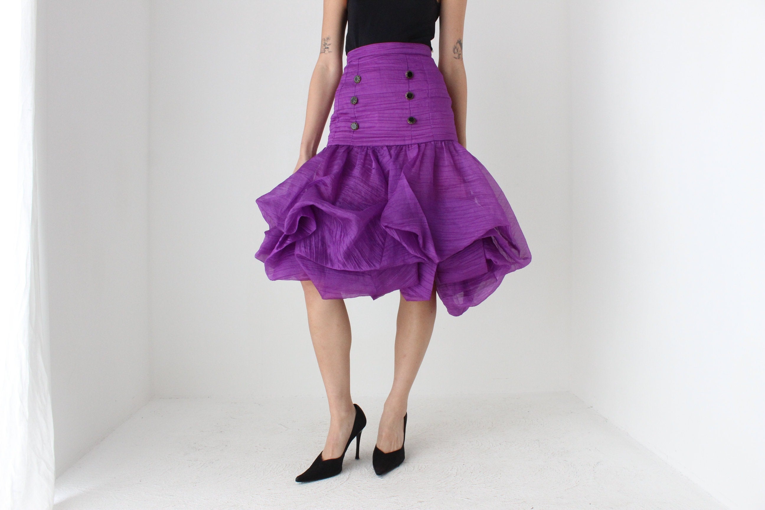 INSANE 80s 'Harry Who' Sculptural Puff Bubble Skirt