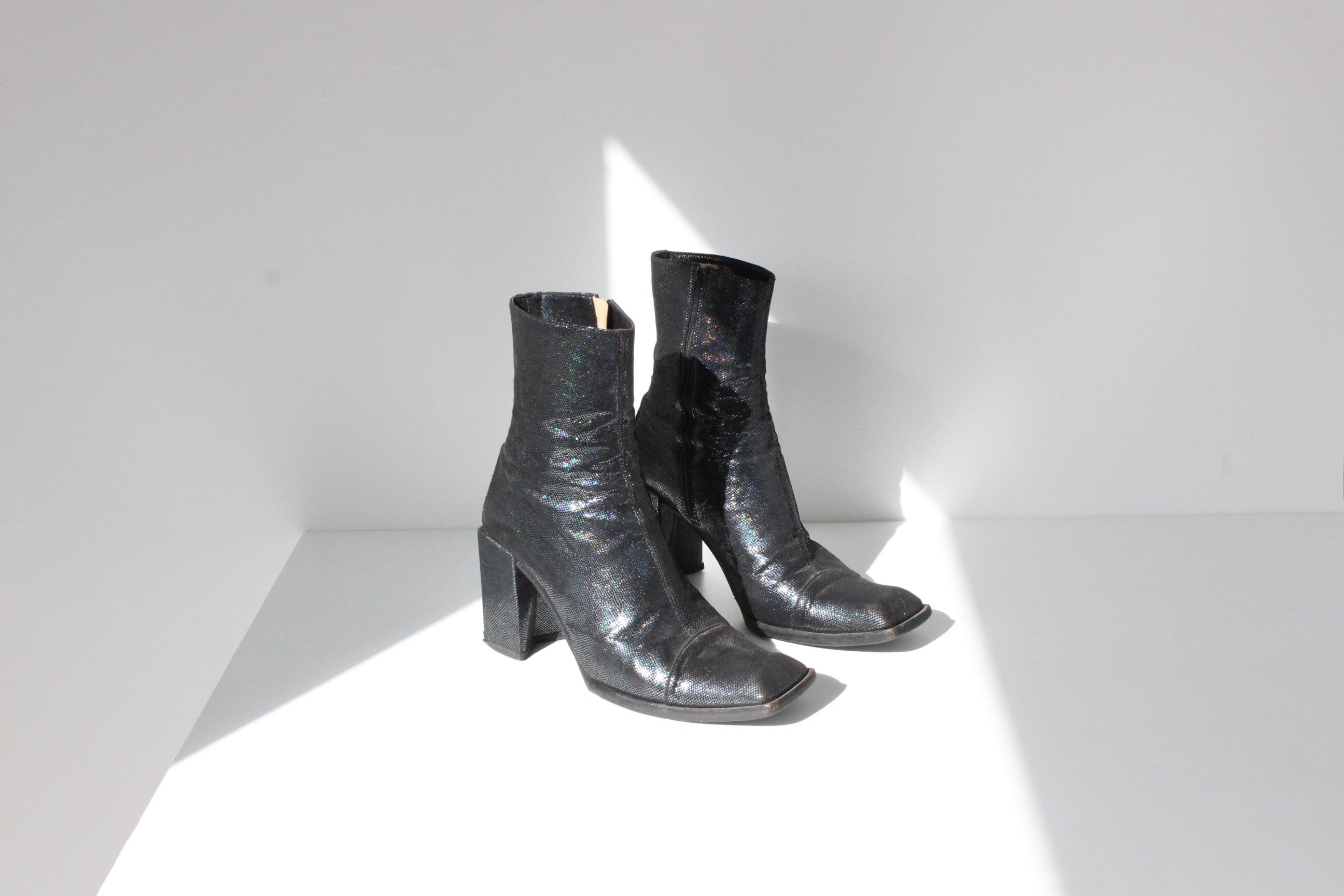 90s chunky heel boots online