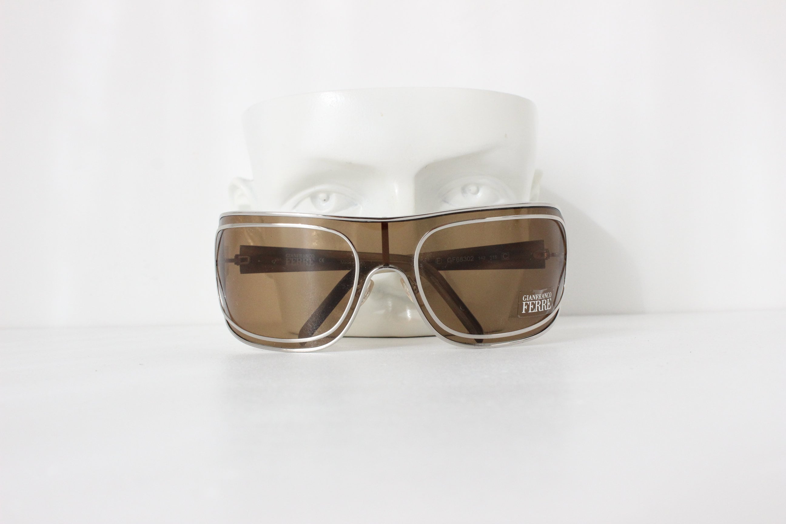 Y2K GIANFRANCO FERRE Shield Sunglasses