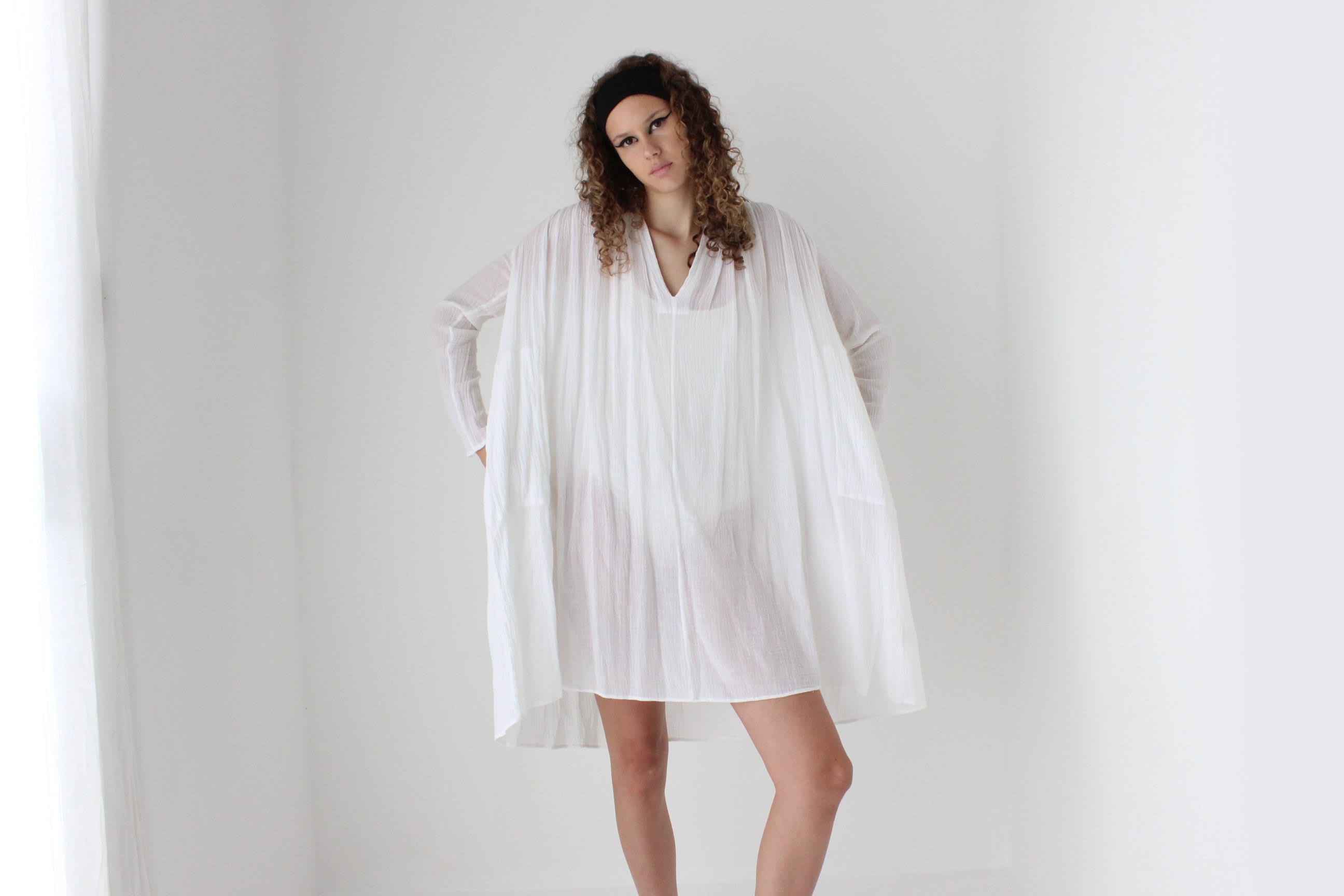 2000s Sunday Atelier Sheer Gauze Beach Dress