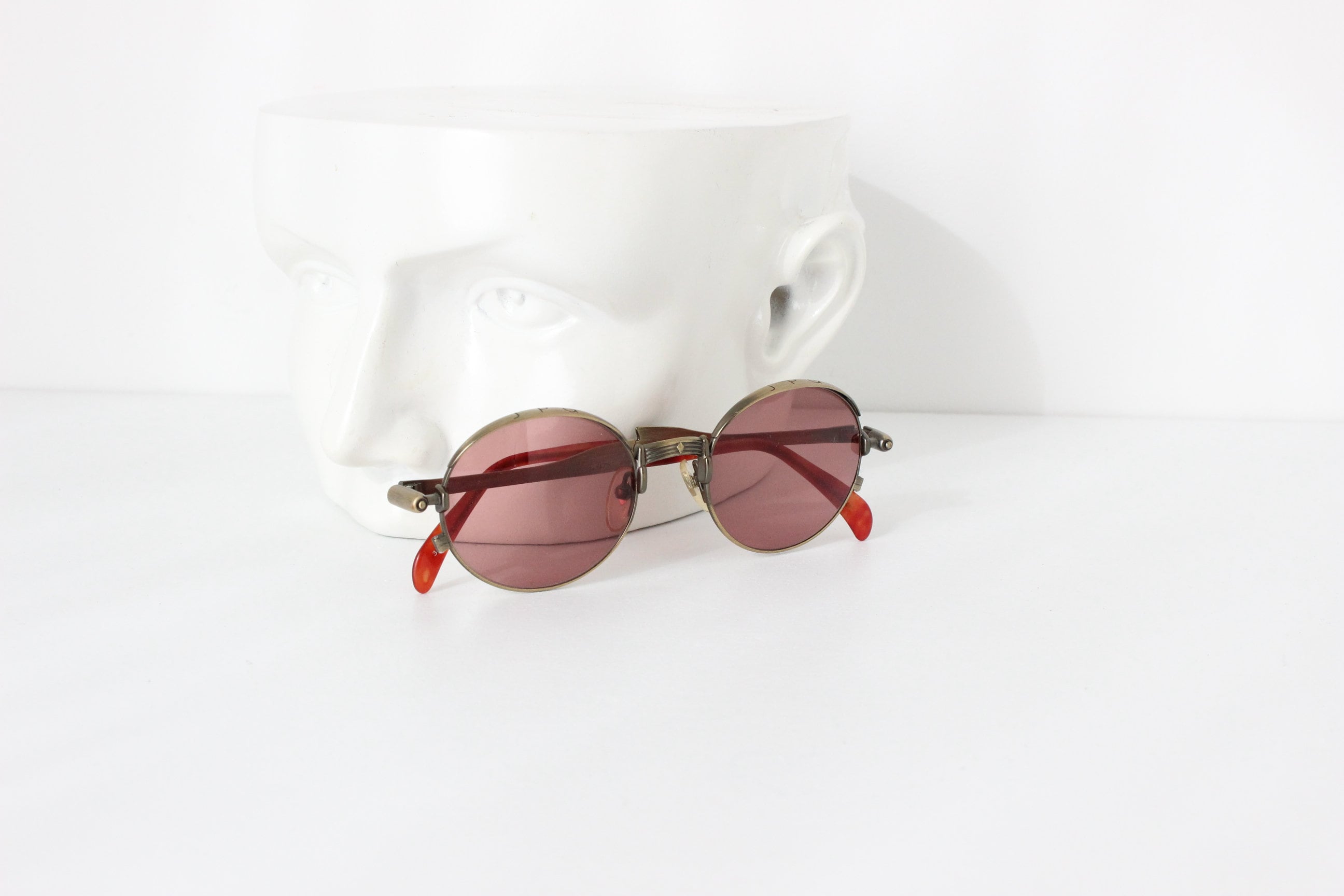 90s Jean Paul Gaultier Collectible Archival Brass Sunglasses