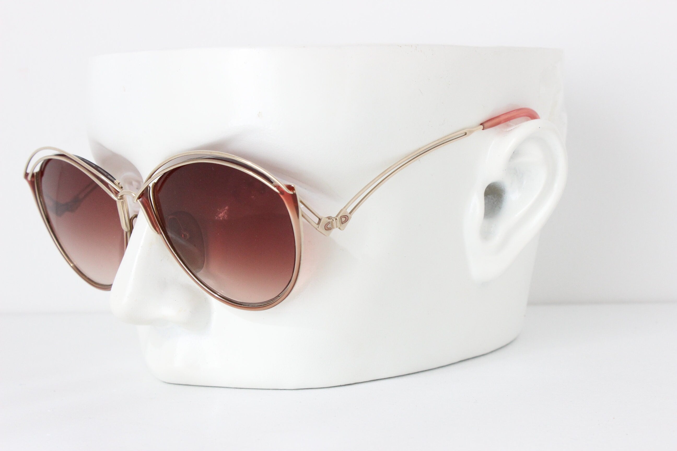80s CHRISTIAN DIOR Glam Butterfly Sunglasses