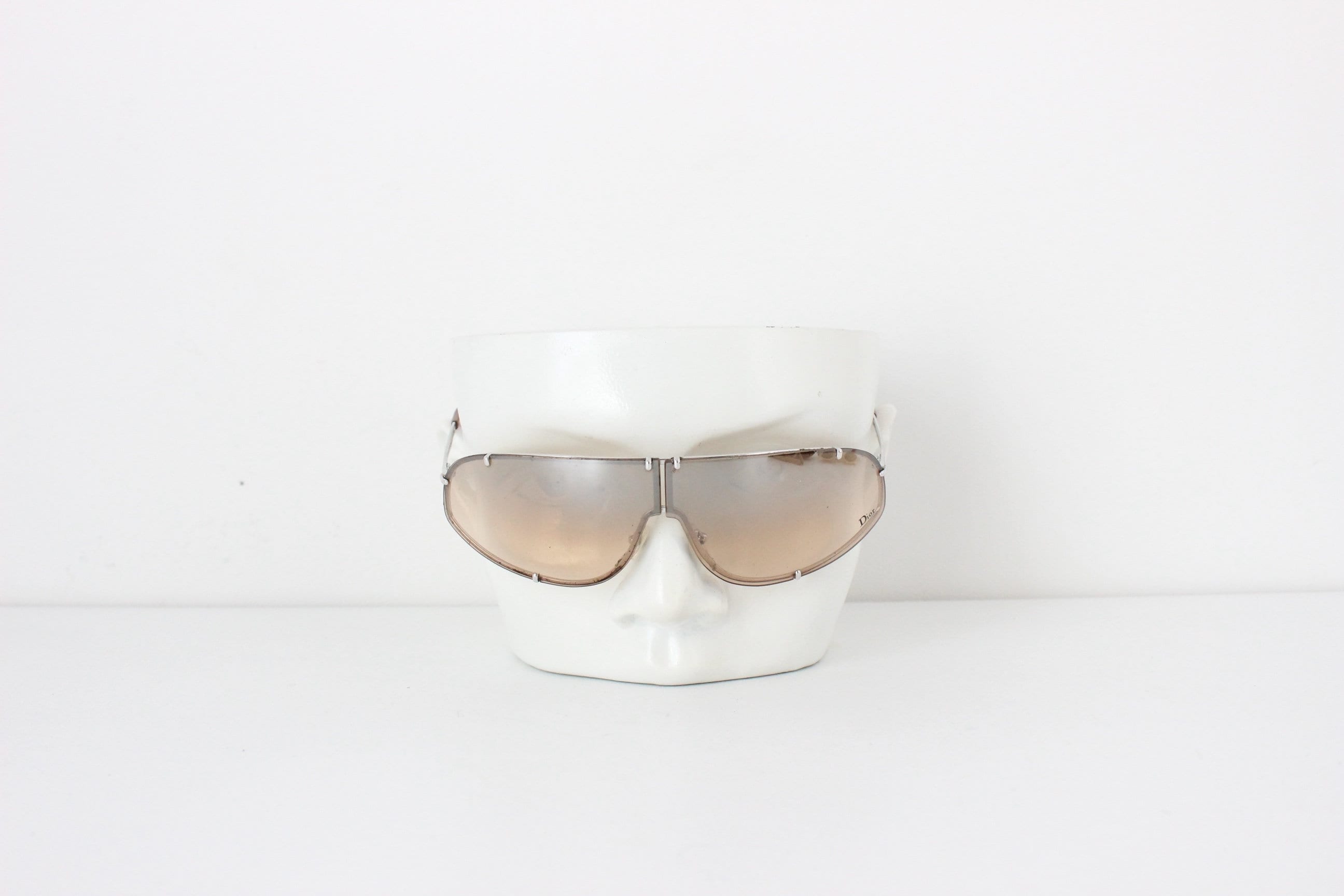 Y2K DIOR by Galliano 'Cossack' Shield Sunglasses