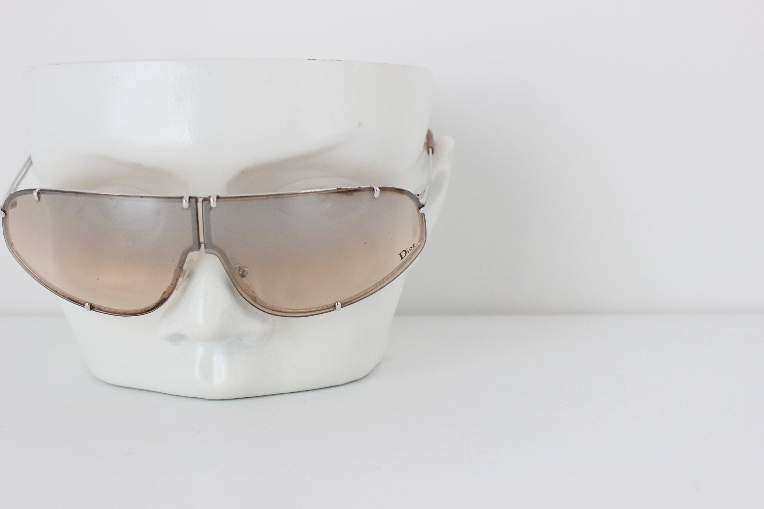Y2K DIOR by Galliano 'Cossack' Shield Sunglasses