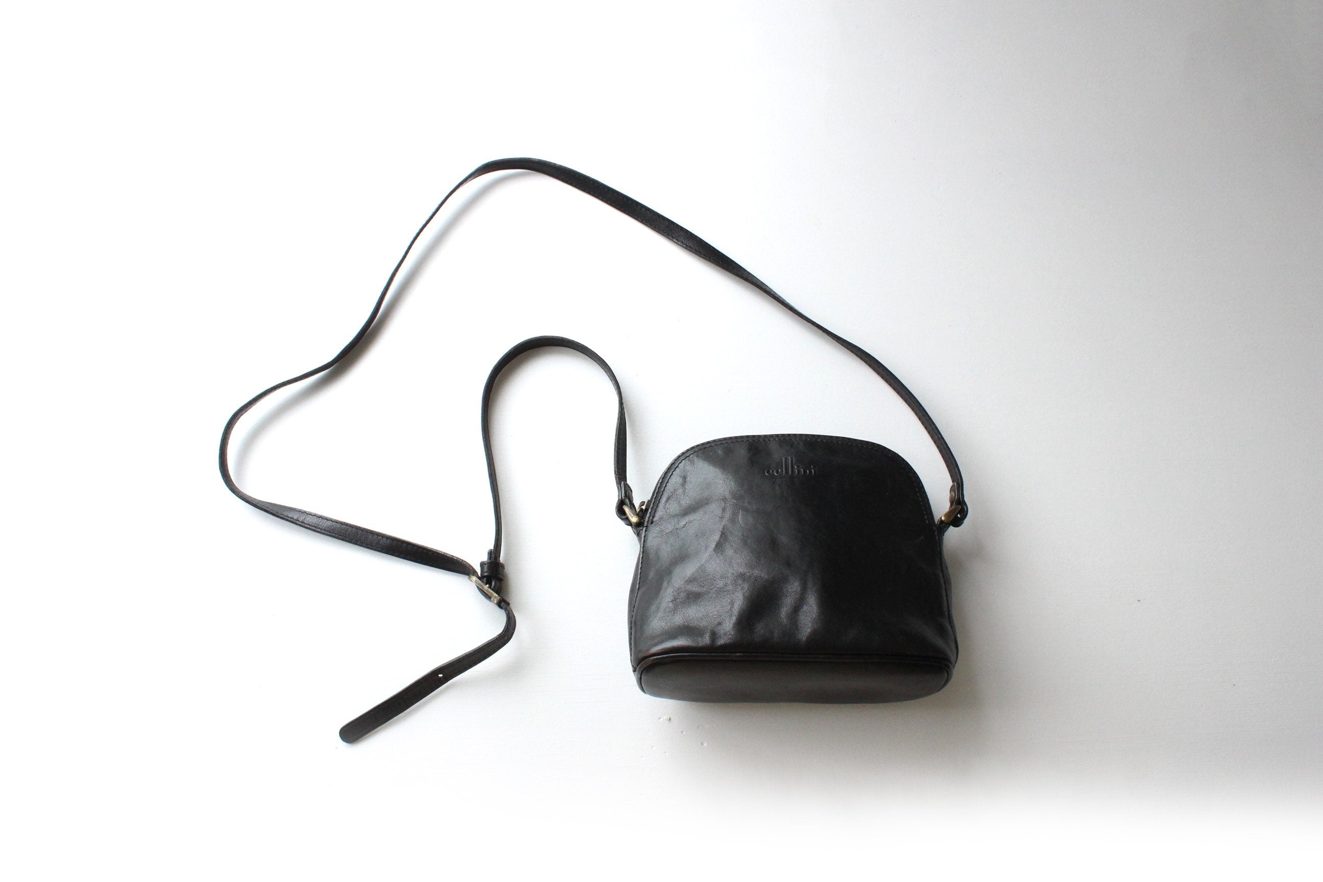 90s Cellini Black Leather Handbag